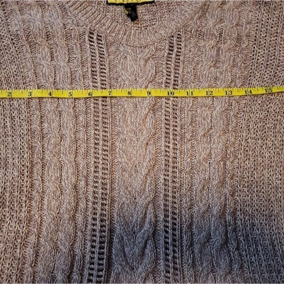 Prince & Fox Sweater XS Raspberry Pink Cable Knit Cotton Blend Slim Fit Cute - Picture 5 of 12